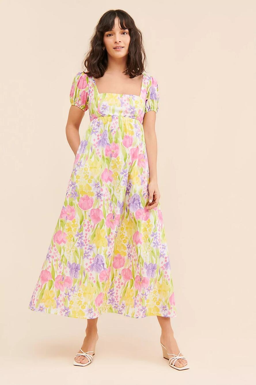NWT Show Me Your Mumu Smitten Midi Dress - Blooming Tulips
